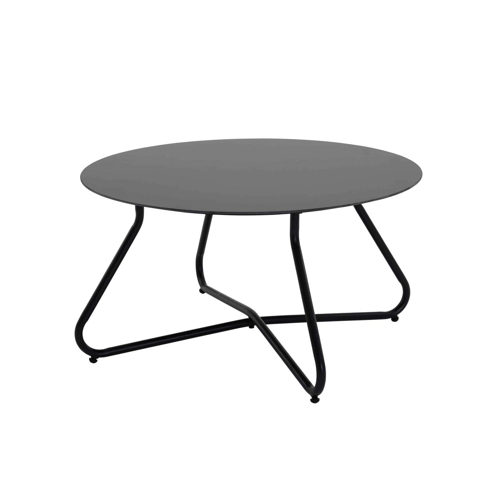 Mueble de jardín metálico de 4 plazas con 1 sofá, 2 sillones y mesa de centro.