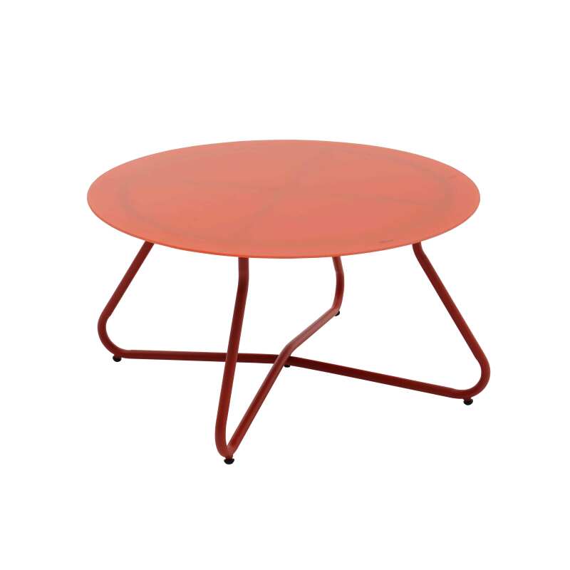 Mueble de jardín metálico de 4 plazas con 1 sofá, 2 sillones y mesa de centro.