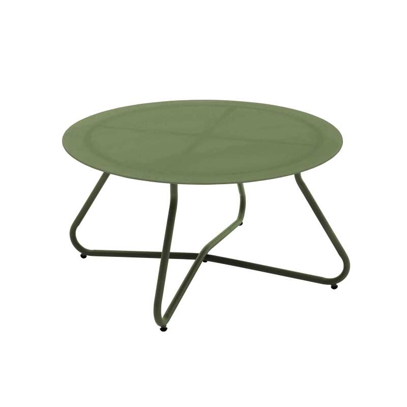 Mueble de jardín metálico de 4 plazas con 1 sofá, 2 sillones y mesa de centro.