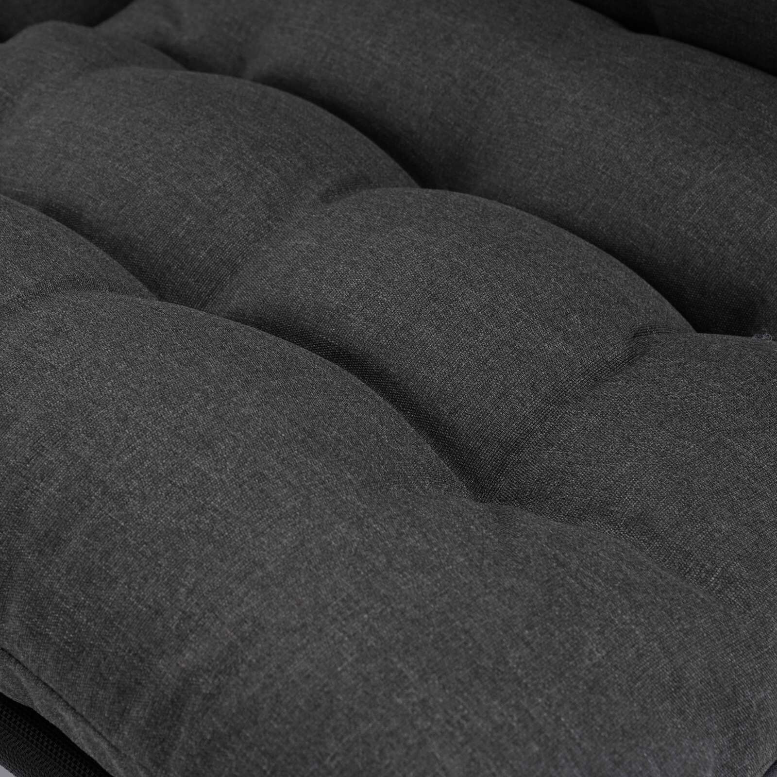 Mueble de jardín metálico de 4 plazas con 1 sofá, 2 sillones y mesa de centro.