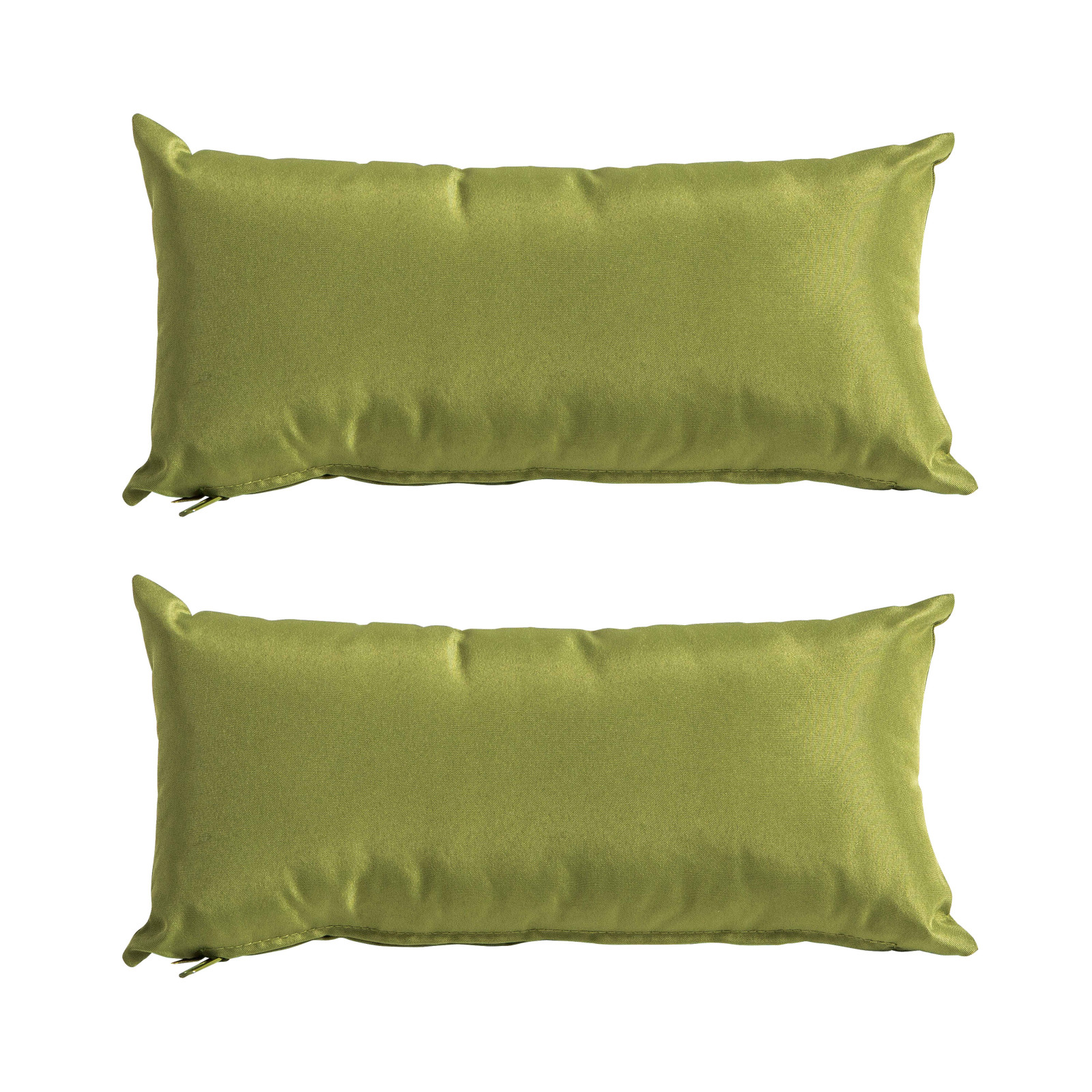 Lote de 2 pequeños cojines rectangulares lisos de exterior con funda extraíble 40 x 20 cm Lote de 2 pequeños cojines rectangulares lisos de exterior con funda extraíble 40 x 20 cm