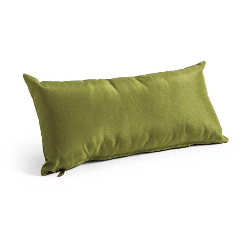Lote de 2 pequeños cojines rectangulares lisos de exterior con funda extraíble 40 x 20 cm
