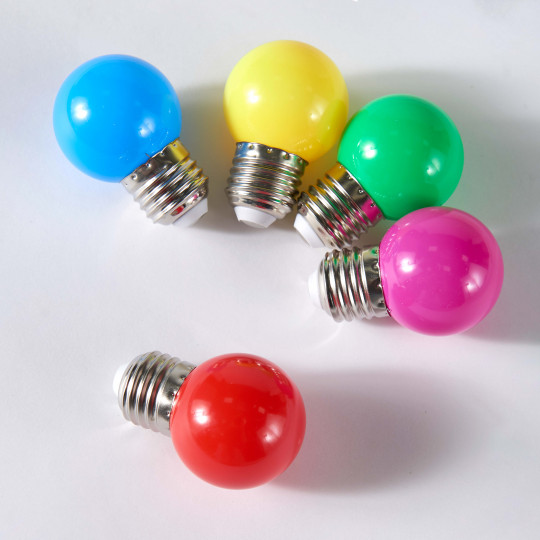 Lote de 5 o 10 bombillas de colores (1/1)