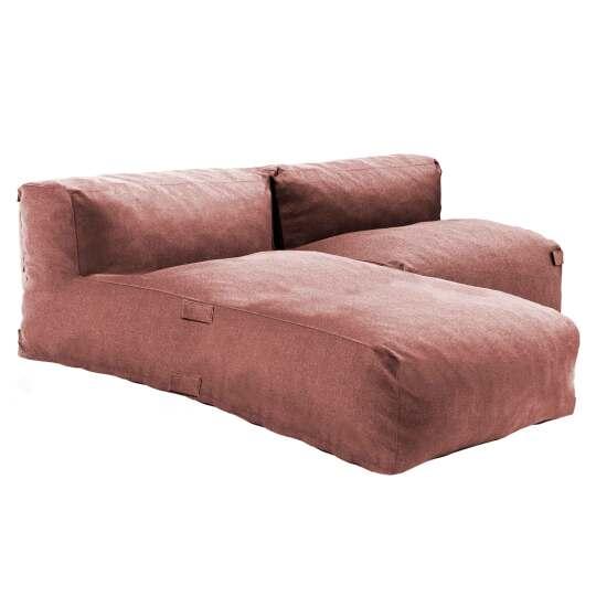 Mobiliario de jardín modular con 1 sillón y 1 chaise longue.