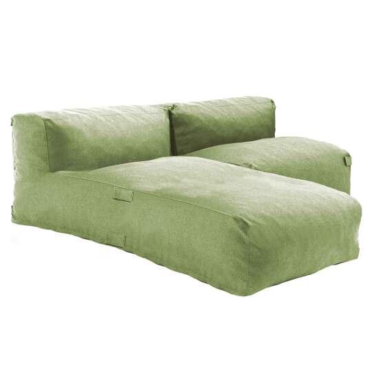 Mobiliario de jardín modular con 1 sillón y 1 chaise longue.