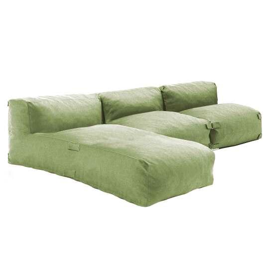 Mobiliario de jardín modular con 2 sillones y 1 chaise longue.