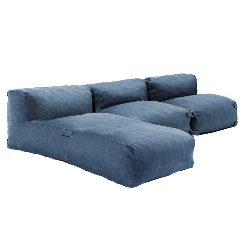 Mobiliario de jardín modular con 2 sillones y 1 chaise longue. 