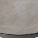 Mesa de centro redonda con efecto hormigón Ø 45 cm