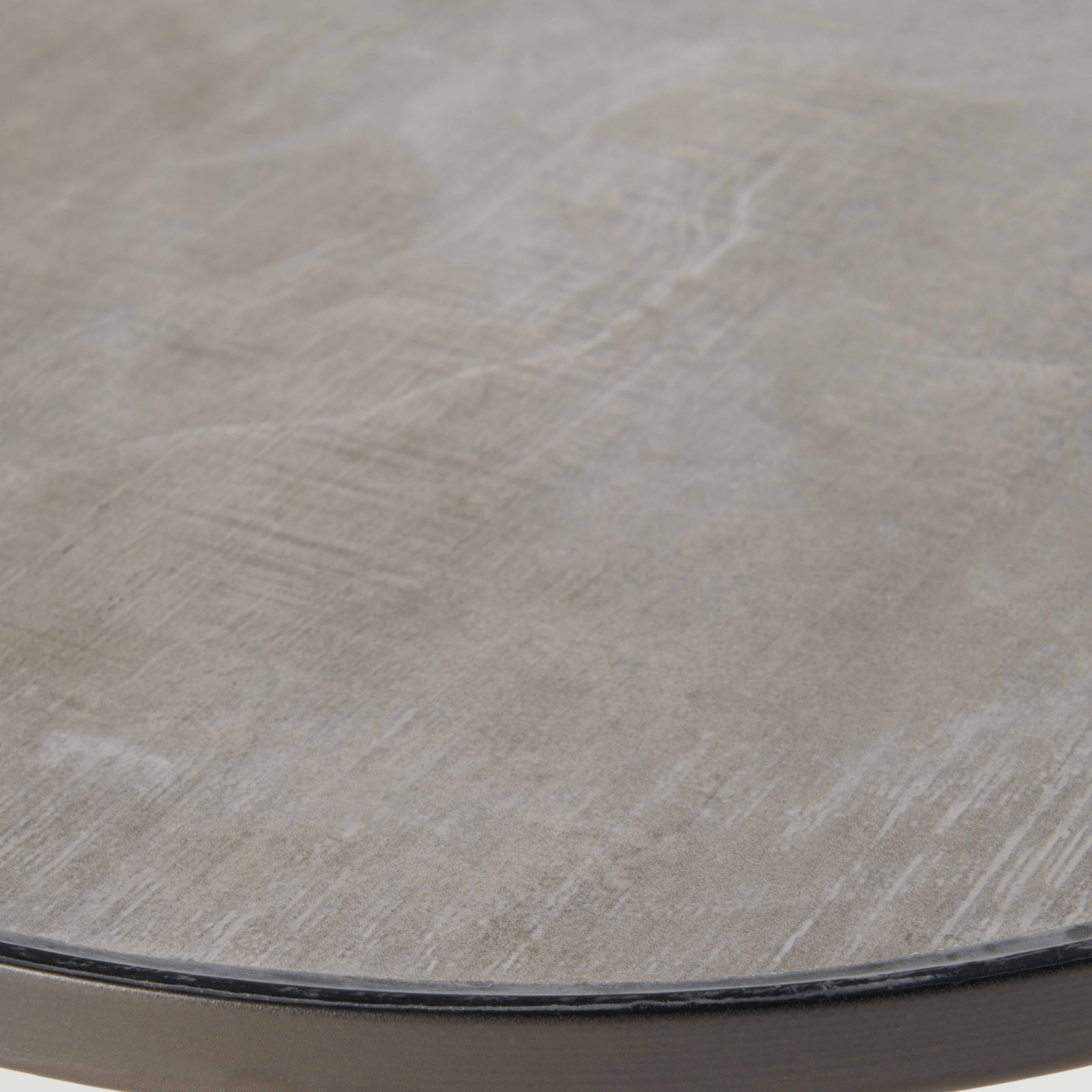 Mesa de centro redonda con efecto hormigón Ø 45 cm