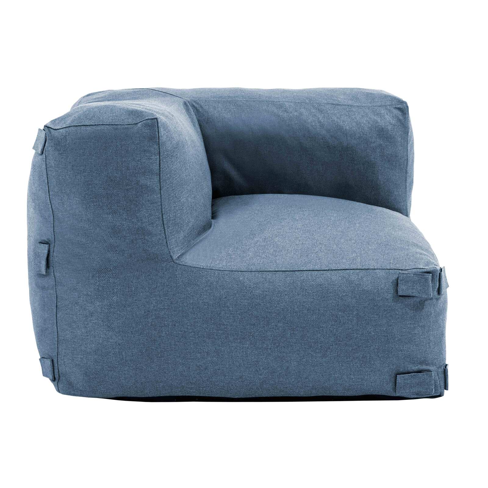 Sillón esquinero para muebles modulares de jardín