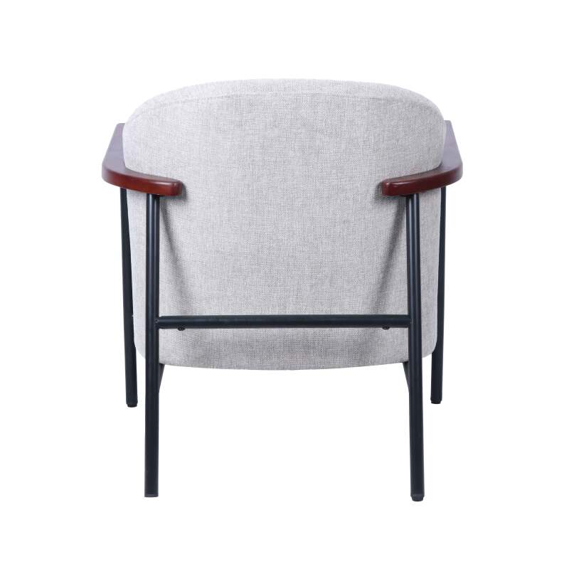 Sillón relax en acero, madera y tela (5/7)