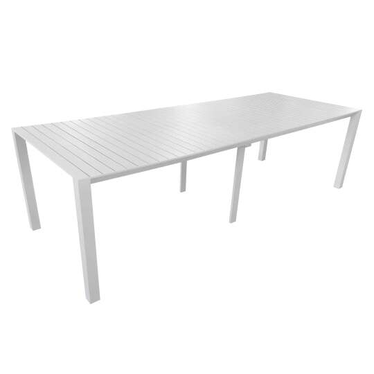Mesa de jardín extensible rectangular (52/260 x 100 x 74 cm) en aluminio