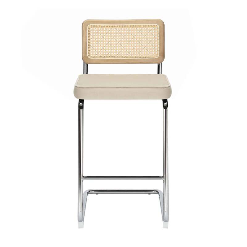 Juego de 2 tronas en acero y terciopelo.  (4/8)