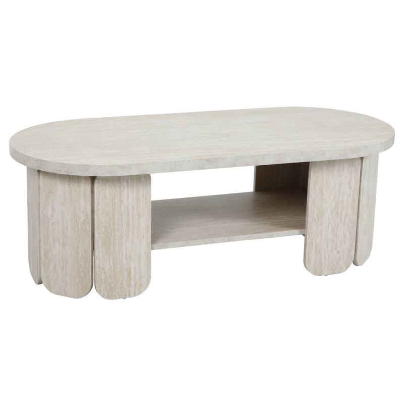 Mesa de centro de MDF con decoración de melamina