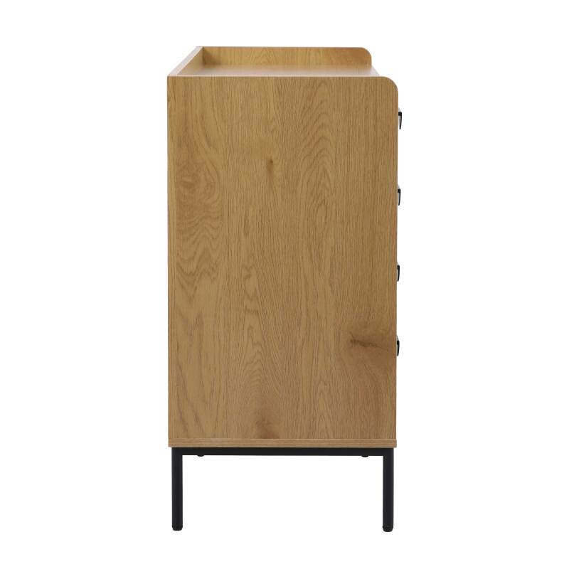 Cómoda con 5 cajones en MDF decoración melamina 100 cm