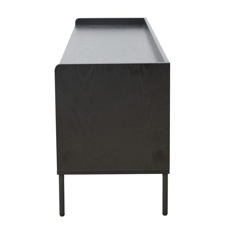 Mueble TV de acero y MDF con decoración en melamina 150 cm (4/5)