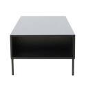 Mesa de centro de acero y MDF con decoración en melamina 150 cm