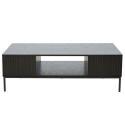 Mesa de centro de acero y MDF con decoración en melamina 150 cm