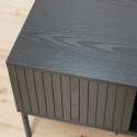 Mesa de centro de acero y MDF con decoración en melamina 150 cm
