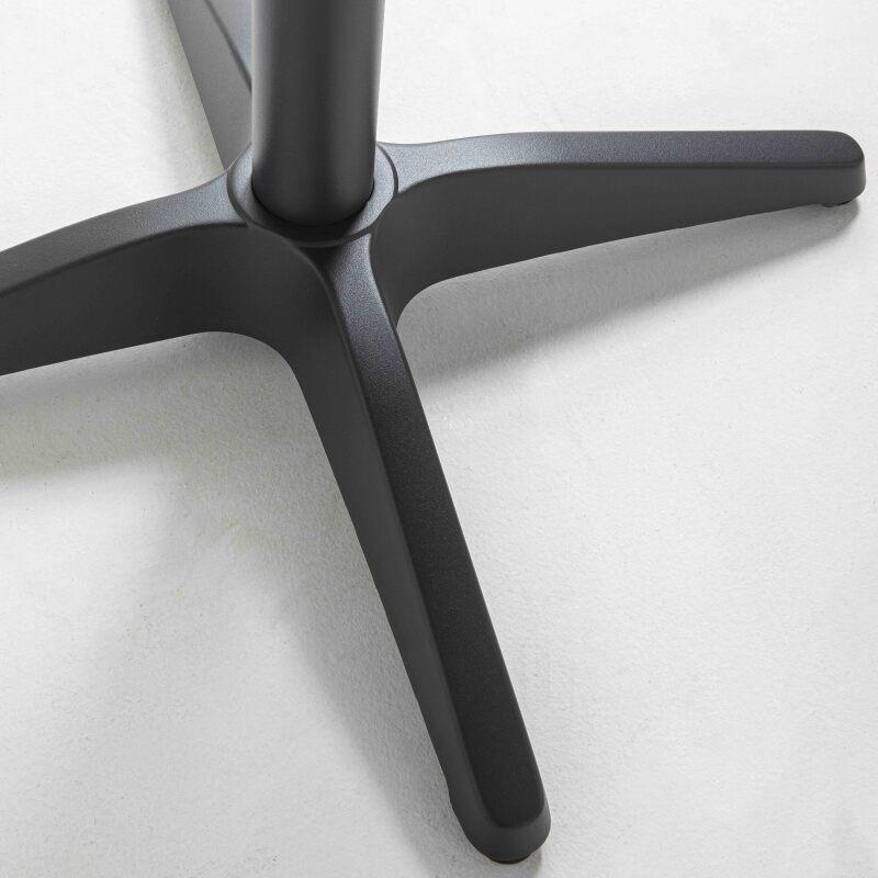 Mesa de terraza cuadrada de madera 70 x 70 cm y 4 sillas de aluminio