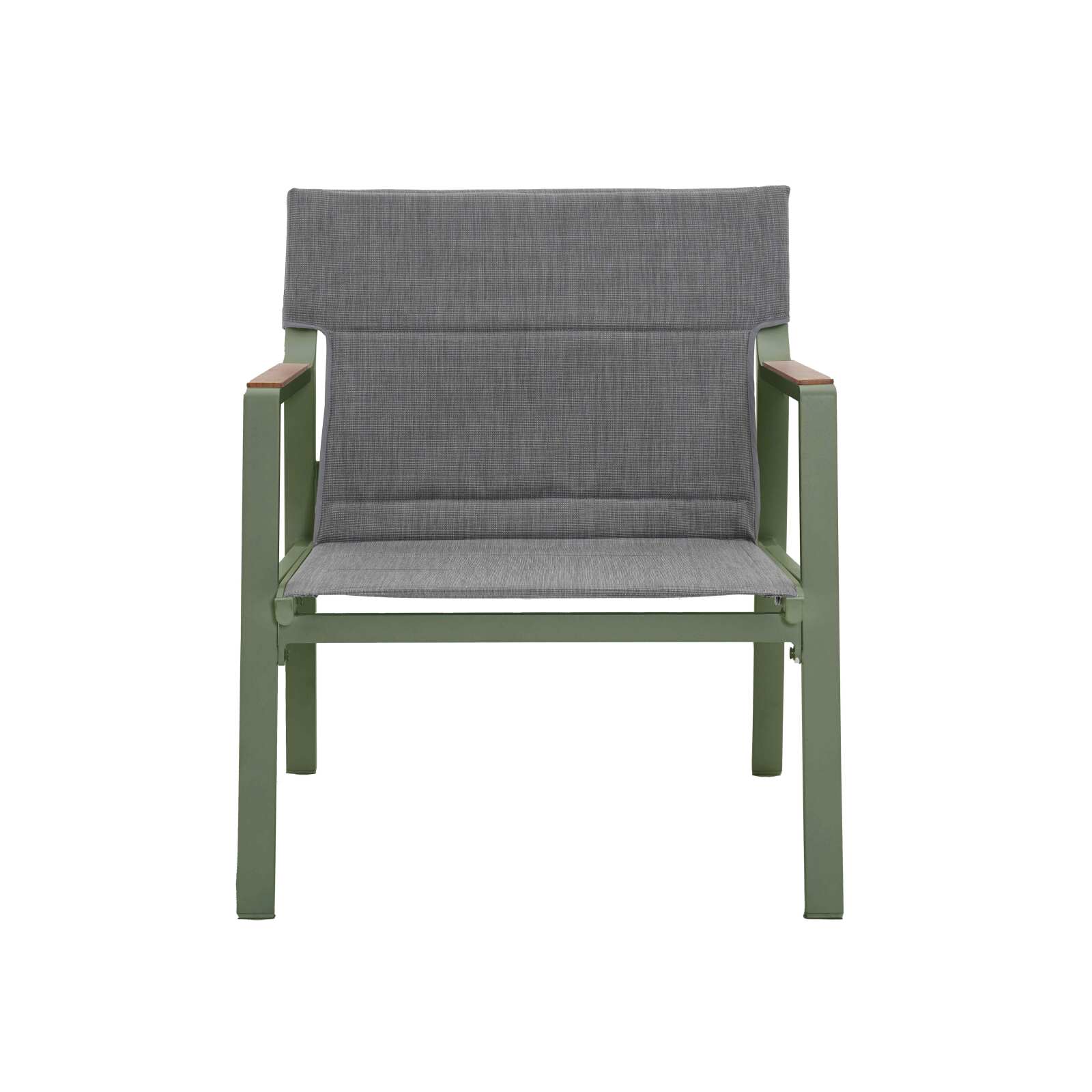 Mueble de jardín de aluminio de 4 plazas con 1 sofá, 2 sillones y mesa de centro