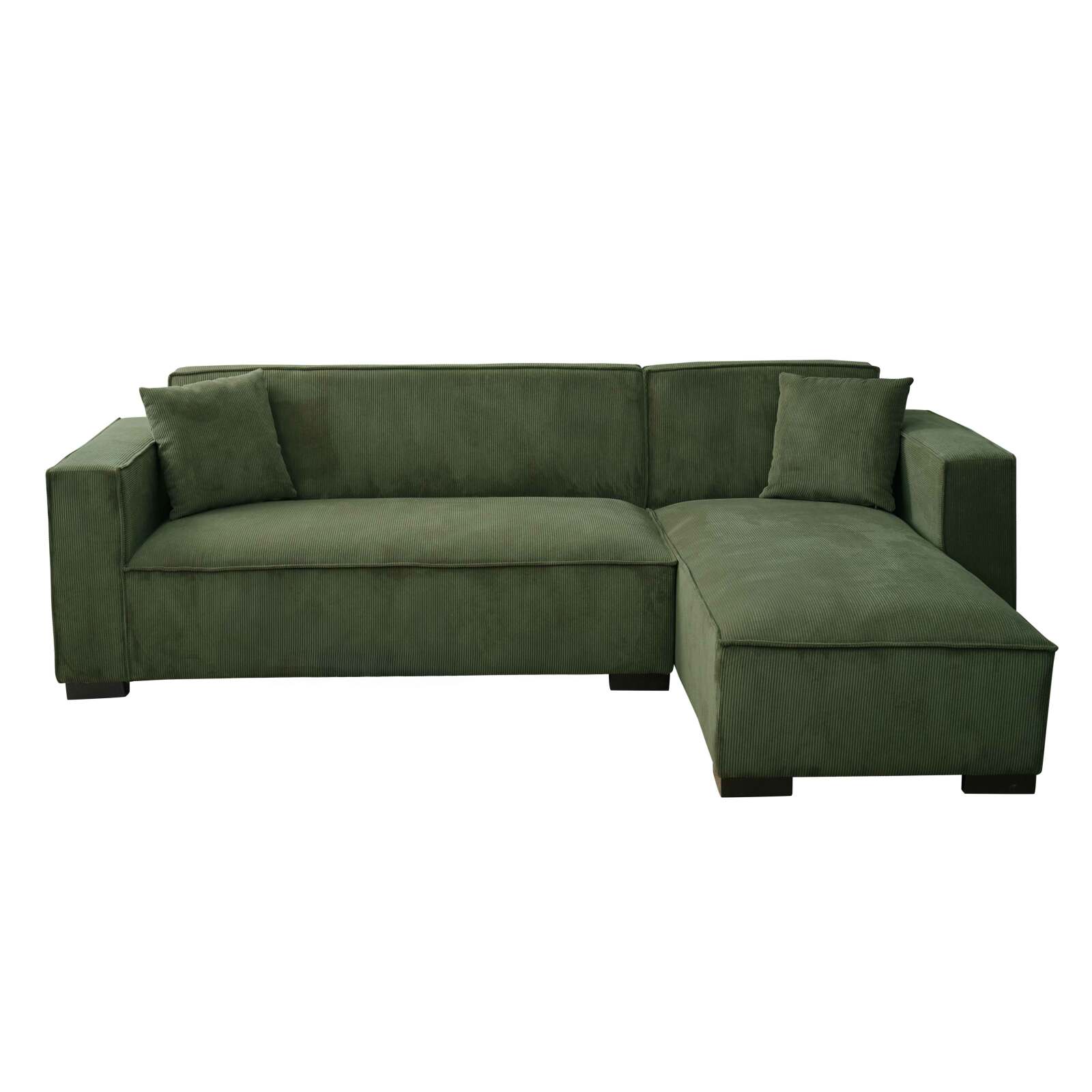 Sofá esquinero con chaise longue tela recta 3 plazas    Sofá esquinero con chaise longue tela recta 3 plazas