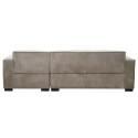 Sofá esquinero con chaise longue tela recta 3 plazas   