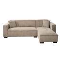 Sofá esquinero con chaise longue tela recta 3 plazas   