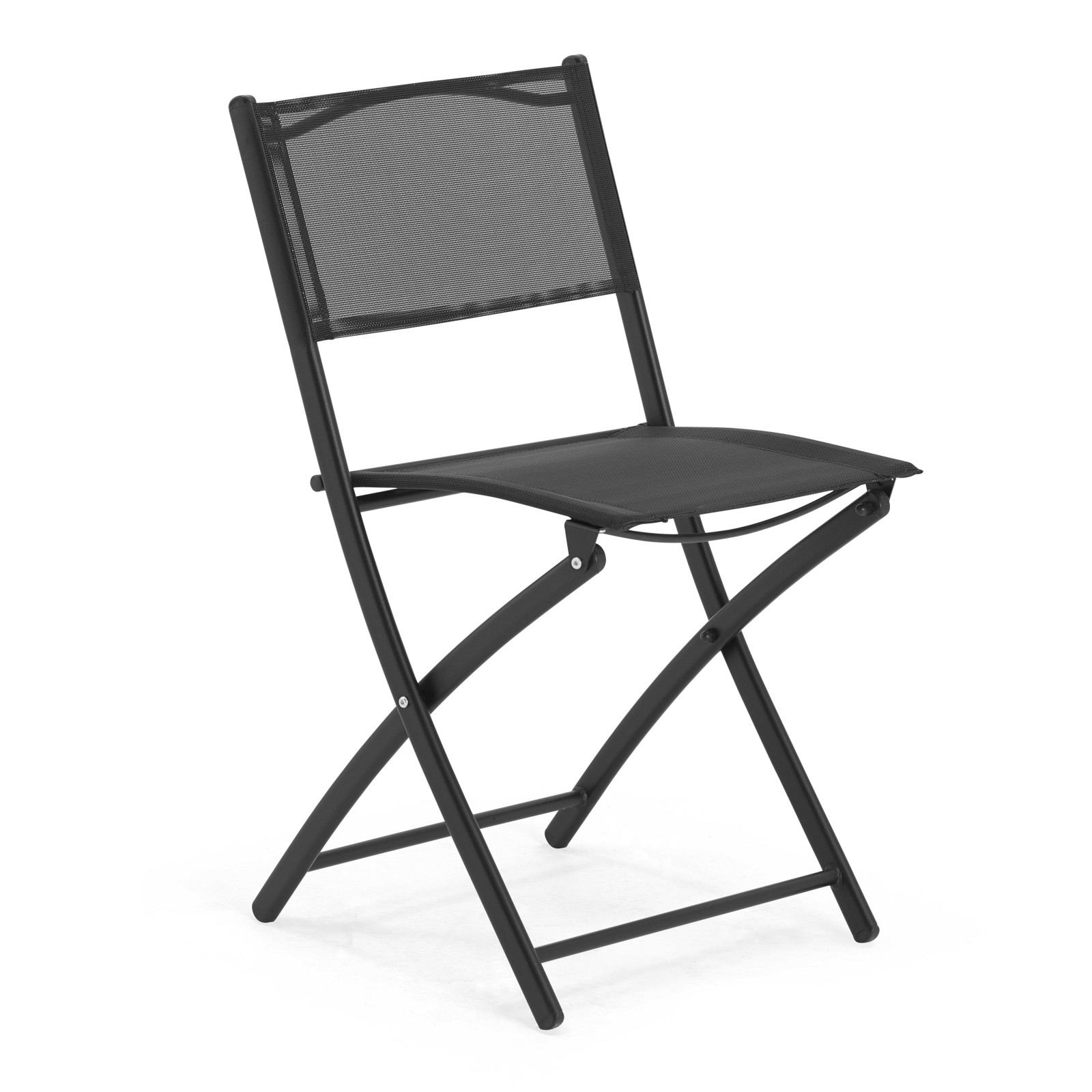 Mesa de jardín rectangular 130x80 cm y 4 sillas plegables