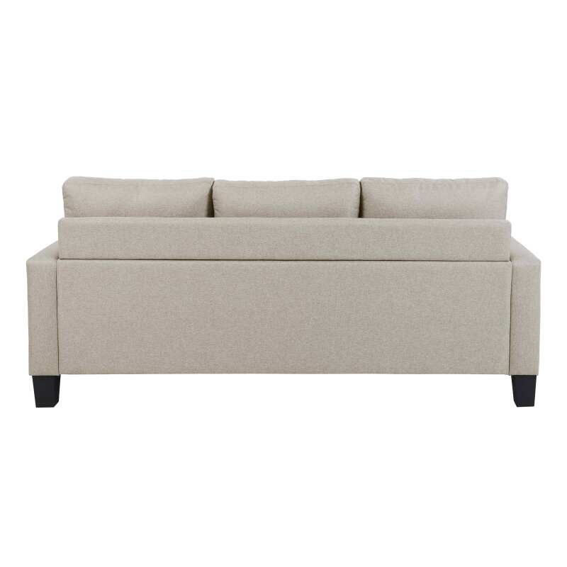 Sofá esquinero con chaise longue de tela de 3 plazas (4/7)