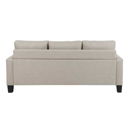 Sofá esquinero con chaise longue de tela de 3 plazas (4/7)