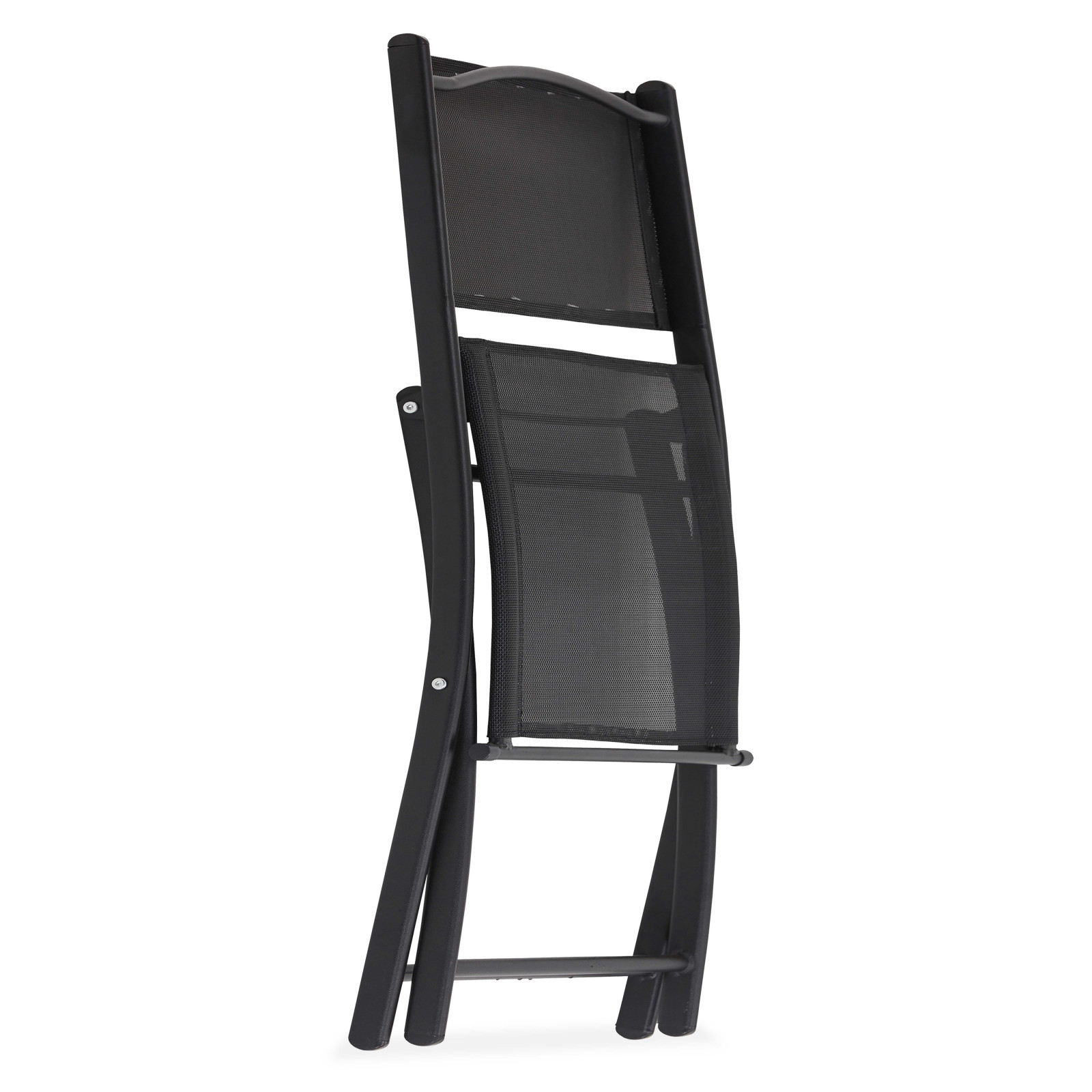 Mesa de jardín rectangular 130x80 cm y 4 sillas plegables