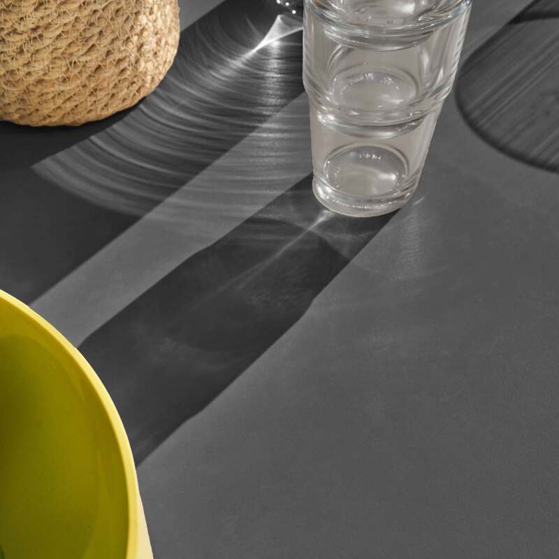 Mesa de jardín rectangular (180 x 90 cm) de aluminio + piedra sinterizada (2/7)