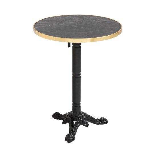 Mesa basculante redonda con asa Ø 60 cm de madera contrachapada con revestimiento de laminado y cantos de aluminio