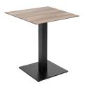 Mesa de comedor de 70 x 70 cm en HPL con revestimiento de melamina