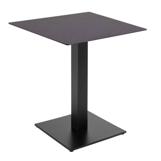 Mesa de comedor de 70 x 70 cm en HPL con revestimiento de melamina