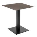 Mesa de comedor de 70 x 70 cm en HPL con revestimiento de melamina