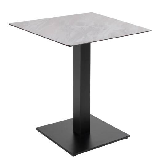 Mesa de comedor de 70 x 70 cm en HPL con revestimiento de melamina