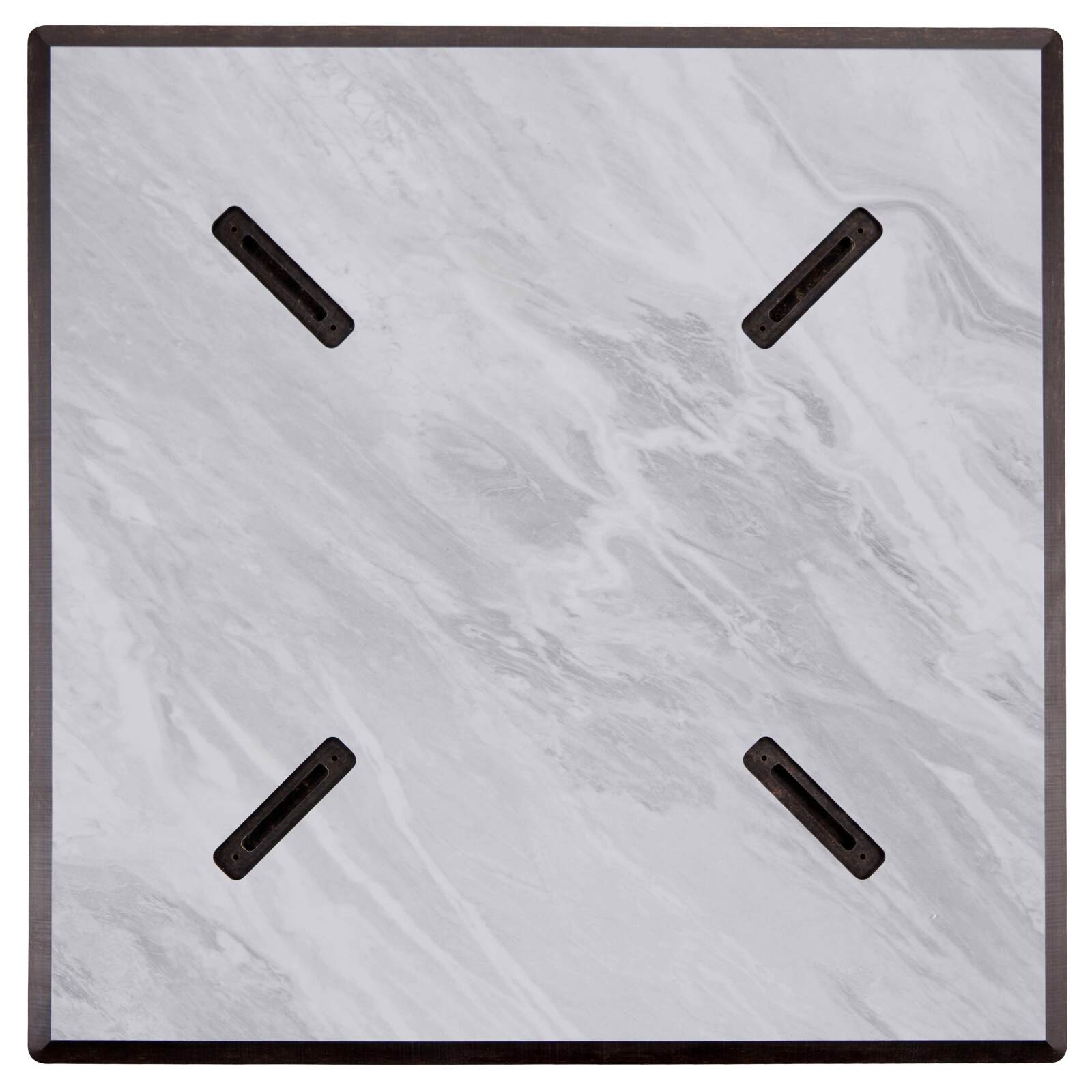 Mesa de comedor de 70 x 70 cm en HPL con revestimiento de melamina