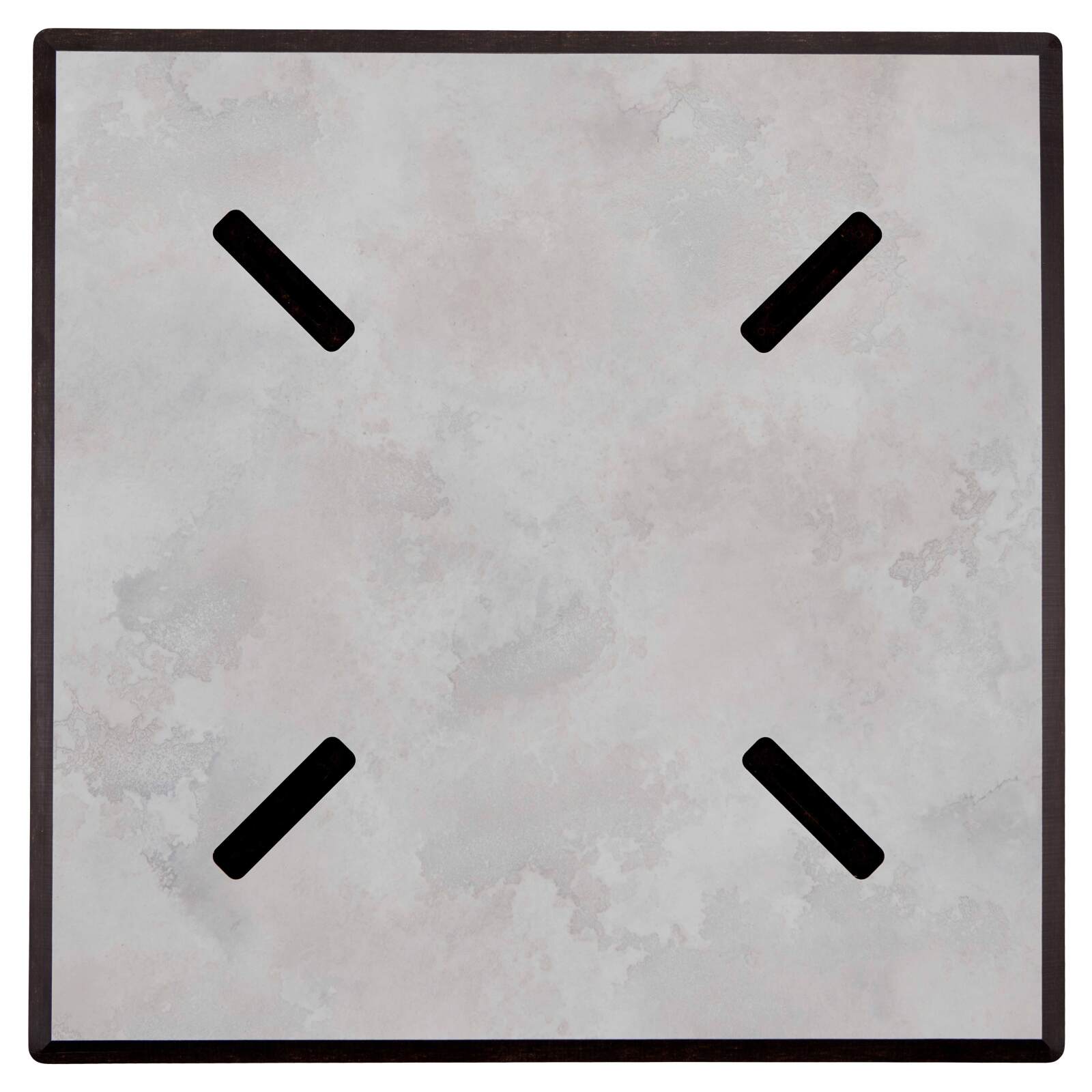 Mesa de comedor de 70 x 70 cm en HPL con revestimiento de melamina