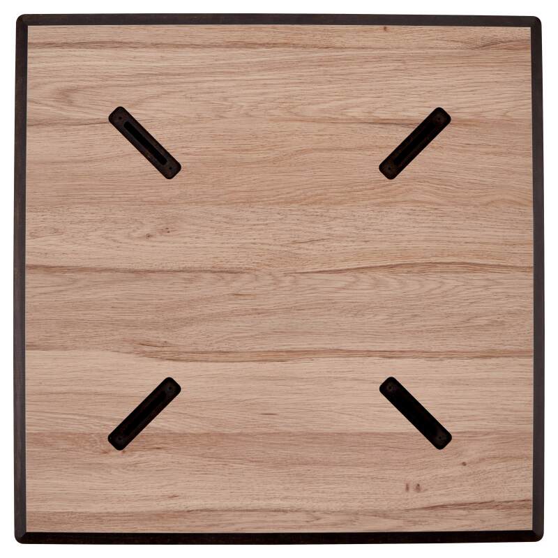 Mesa de comedor de 70 x 70 cm en HPL con revestimiento de melamina