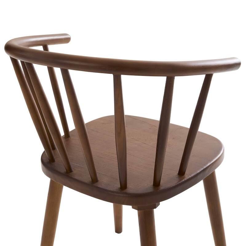 Lote de 2 sillas de madera de olmo