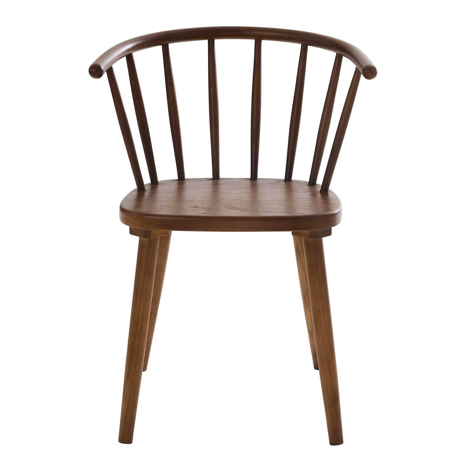 Lote de 2 sillas de madera de olmo