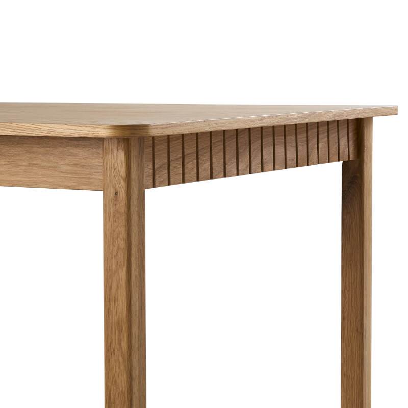 Mesa de comedor rectangular en MDF chapado en roble 200 cm (5/7)