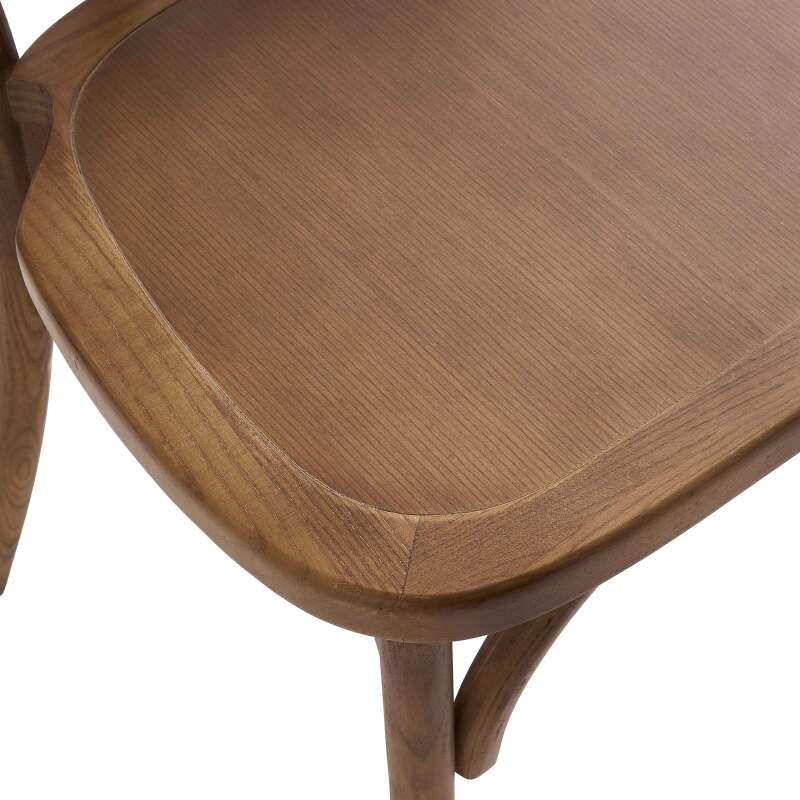 Conjunto de 2 sillas estilo bistró en madera de olmo oscuro (5/7)