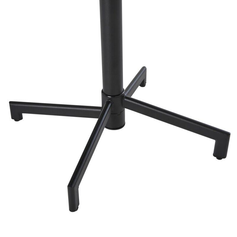 Mesa basculante de 70 x 70 cm y pata metálica incorporada