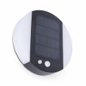 Aplique de pared solar LED redondo