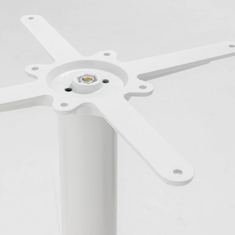 Mesa de comedor redonda Ø 60 cm en aglomerado revestido de melamina (5/7)