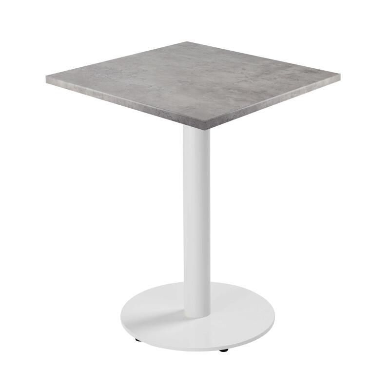 Mesa de comedor de 60 x 60 cm de aglomerado revestido de melamina