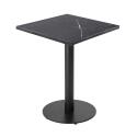 Mesa de comedor de 60 x 60 cm de aglomerado revestido de melamina